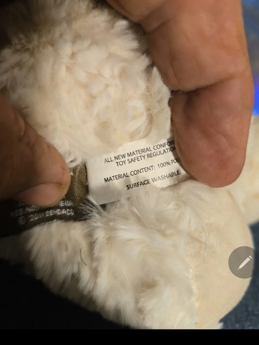 7226 Nat and Jules Plush Lamb Blue Blanket 